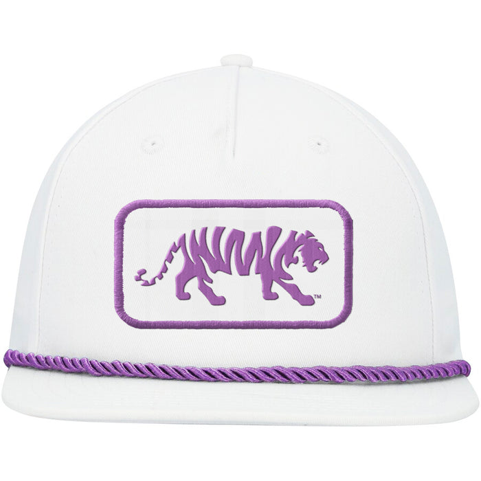 LSU Tigers Ahead Silhouette Patch Structured Colonial Rope Hat - White