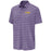 LSU Tigers Antigua Measure Heather Stripe Performance Polo - Purple