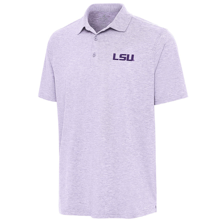 LSU Tigers Antigua Par 3 Heather Performance Polo - Lilac