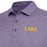 LSU Tigers Antigua Scheme Heather Stripe Performance Polo - Purple