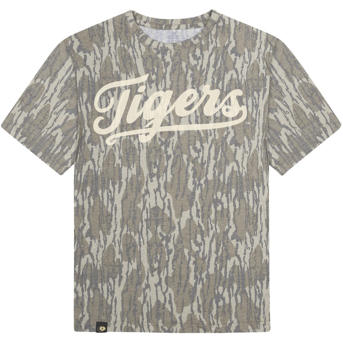 LSU Tigers B-Unlimited Script Tigers Baseball Mossy Oak Camo T-Shirt - Bottom Land