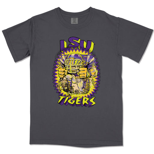 LSU Tigers B-Unlimited Unleashed Garment Dyed T-Shirt - Graphite