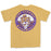 LSU Tigers Baseball Beanie Mike Baseball Circle Dyed T-Shirt - Mustard