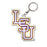 LSU Tigers Baseball Interlock Acrylic Keychain