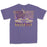 LSU Tigers Baseball State Stacked Garment Dyed T-Shirt - Grape