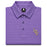LSU Tigers Bayou Birdie Interlock 2 Stripe Performance Polo - Purple / Lavender