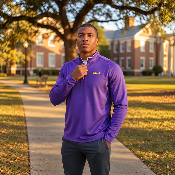 LSU Tigers Bayou Birdie Performance 1/4 Zip Pullover - Purple