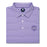 LSU Tigers Bayou Birdie Tiger Head 3 Stripe Performance Polo - Lavender / Purple / Grey
