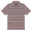 LSU Tigers Bayou Birdie Tiger Head 3 Stripe Performance Polo - Purple / Gold / Grey