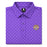LSU Tigers Bayou Birdie Tiger Head Dot Pattern Performance Polo - Purple