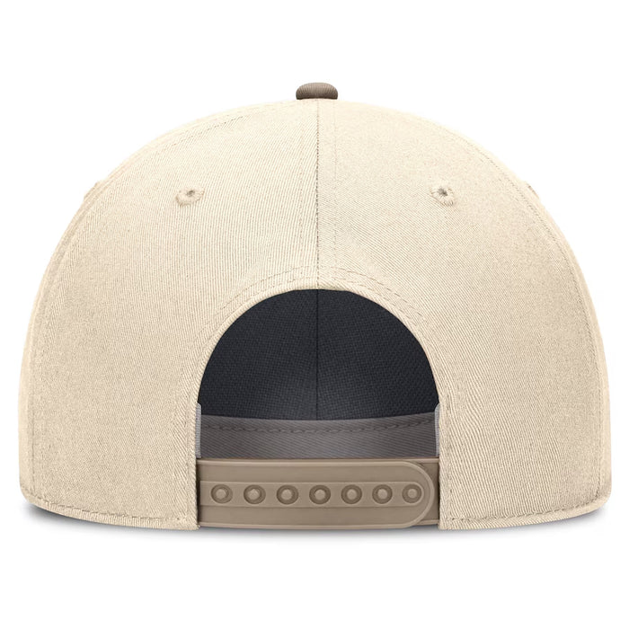 LSU Tigers Beanie Mike Rise Legacy Two-Tone 5-Panel Rope Hat - Natural