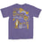 LSU Tigers Beanie Mike Through Out The Years Garment Dyed T-Shirt - Grape