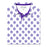 LSU Tigers Bomb Designs Beanie Mike Scattered Pattern Performance Polo - White