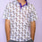 LSU Tigers Bomb Designs Dunking Mike Basketball Pattern Polo - White
