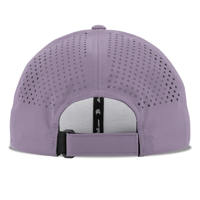 LSU Tigers Branded Bills Gold State Perforated Flex 6-Panel Curved Performance Hat - Purple