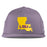 LSU Tigers Branded Bills Gold State Perforated Performance Flat 6-Panel Hat - Purple