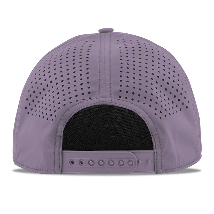 LSU Tigers Branded Bills Interlock Perforated Performance Curved 5-Panel Rope Hat - Purple