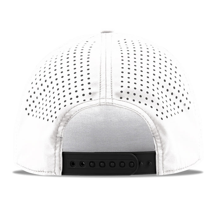 LSU Tigers Branded Bills Interlock Perforated Performance Curved 5-Panel Rope Hat - White