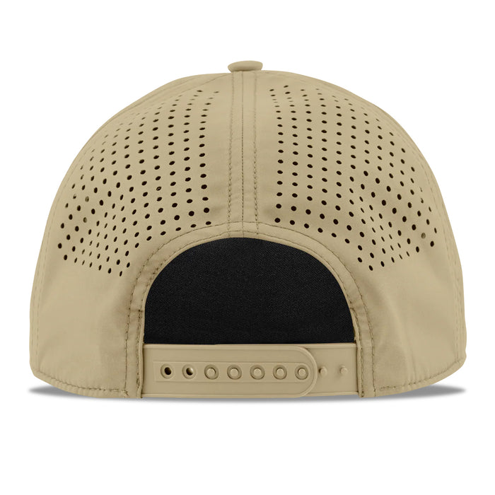 LSU Tigers Branded Bills Purple State Perforated Performance Curved 5-Panel Rope Hat - Desert