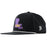 LSU Tigers Branded Bills Purple State Perforated Performance Flat 5-Panel Rope Hat - Black