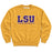 LSU Tigers Camp David LSU Athletic Block Applique Fleece Crewneck - Faded Gold