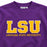 LSU Tigers Camp David LSU Athletic Block Applique Fleece Crewneck - Purple