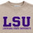 LSU Tigers Camp David Applique Embroidered Fleece Crewneck Sweatshirt - Safari Heather