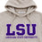 LSU Tigers Camp David LSU Athletic Block Applique Fleece Hoodie - Safari Heather