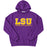 LSU Tigers Camp David LSU Athletic Block Applique Fleece Hoodie - Purple