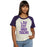 LSU Tigers Chicka-d Book Club Kick Off Raglan T-Shirt - Purple / Cream