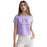 LSU Tigers Chicka-d Classic Over Script Montauk Crop T-Shirt - Orchid