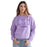 LSU Tigers Chicka-d Economics Malibu Crop Crewneck Sweatshirt  - Orchid