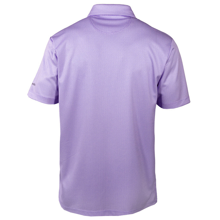 LSU Tigers Columbia Baseball Interlock Fairway Flex Polo - Purple