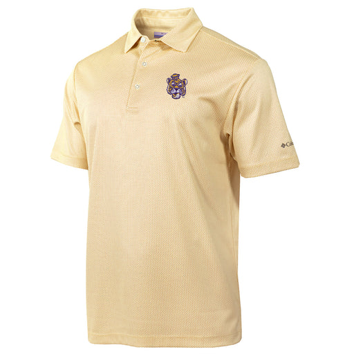LSU Tigers Columbia Golf Beanie Mile Fairway Flex Polo - Gold