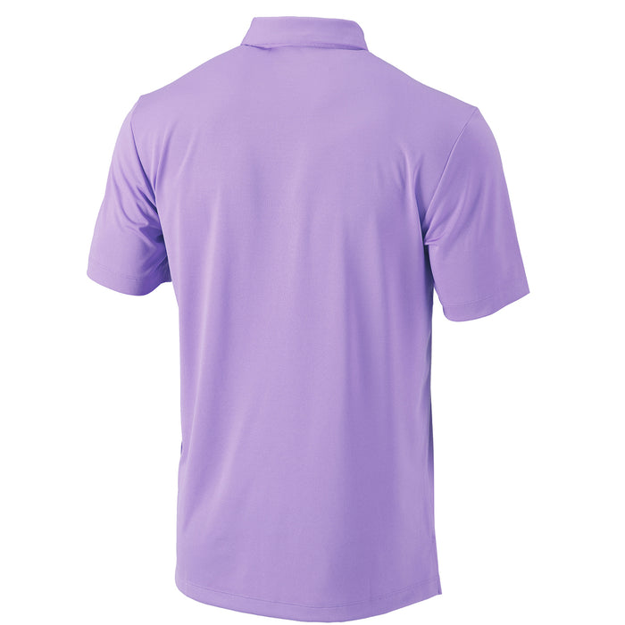 LSU Tigers Columbia Sportswear Round Vault Drive Polo - Frosted Purple