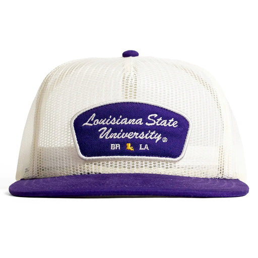LSU Tigers Concho The Moss All-mesh Two-Tone Hat - White / Purple