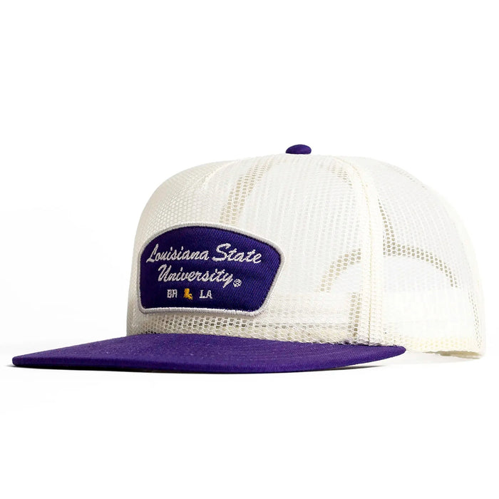 LSU Tigers Concho The Moss All-mesh Two-Tone Hat - White / Purple