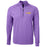 LSU Tigers Cutter & Buck Adapt Eco Knit Heather Quarter Zip Pullover - Purple