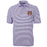 LSU Tigers Cutter & Buck Baseball National Champion Eco Pique Stripe Recycled Polo - Purple