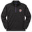 LSU Tigers Cutter & Buck Beanie Mike Adapt Recycled Soft Knit Stretch 1/4 Zip Pullover - Black