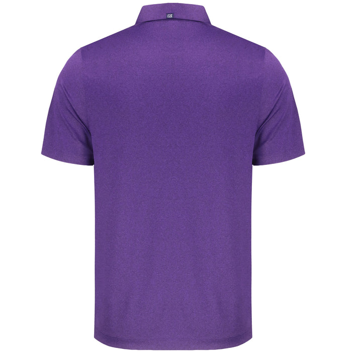 LSU Tigers Cutter & Buck Beanie Mike Forge Eco Stretch Polo - Heather Purple