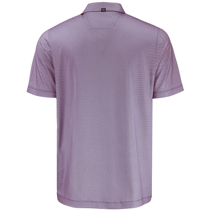 LSU Tigers Cutter & Buck Beanie Mike Pike Lattice Stretch Recycled Polo - Purple
