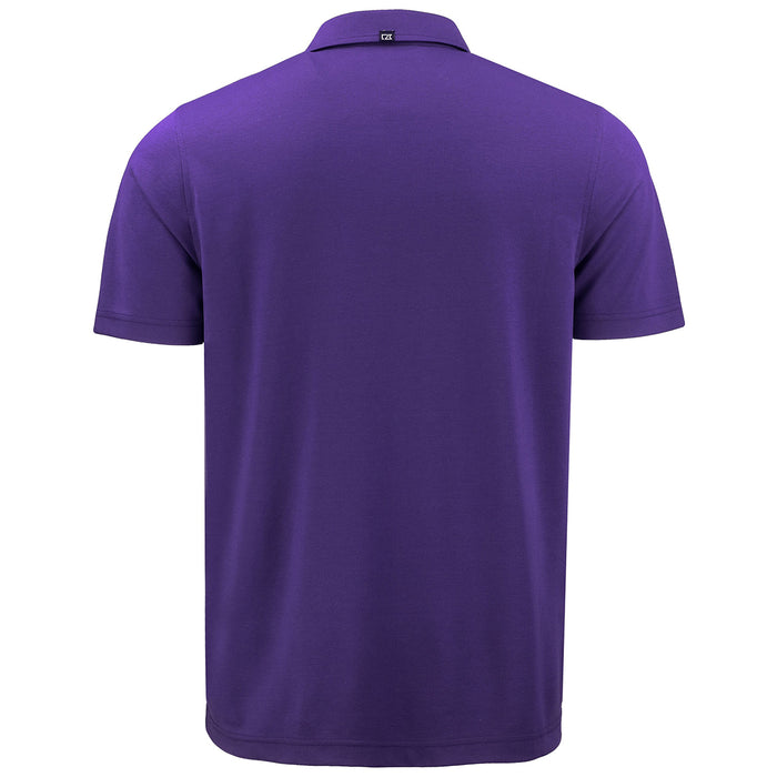 LSU Tigers Cutter & Buck Silhouette Advantage Refresh Epic Confidence Pique Polo - Purple