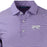 LSU Tigers Cutter & Buck Silhouette Tiger Forge Eco Double Stripe Stretch Recycled Polo - Purple w/ White Logo