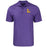 LSU Tigers Cutter & Buck Vault L Pike Banner Print Stretch Polo - Purple