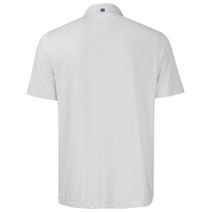 LSU Tigers Cutter & Buck Vault L Pike Eco Diamond Dot Print Stretch Polo - Polished Grey