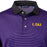 LSU Tigers Cutter & Buck Virtue Eco Pique Micro Stripe Recycled Polo - Purple