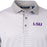 LSU Tigers Cutter & Buck Virtue Eco Pique Micro Stripe Recycled Polo - White