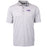 LSU Tigers Cutter & Buck Virtue Eco Pique Micro Stripe Recycled Polo - White
