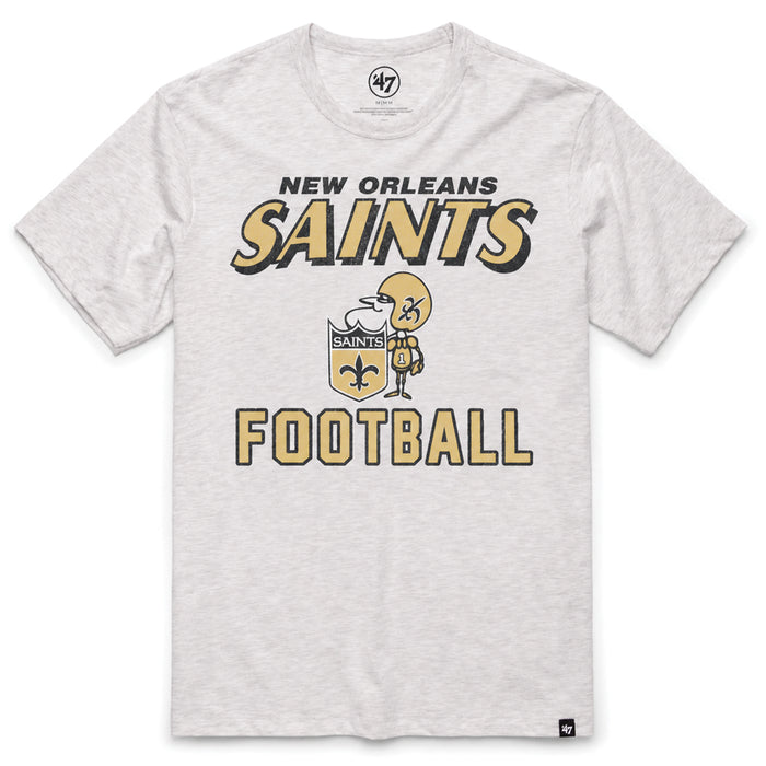 New Orleans Saints 47 Brand Historic Premier Franklin T-Shirt - Grey